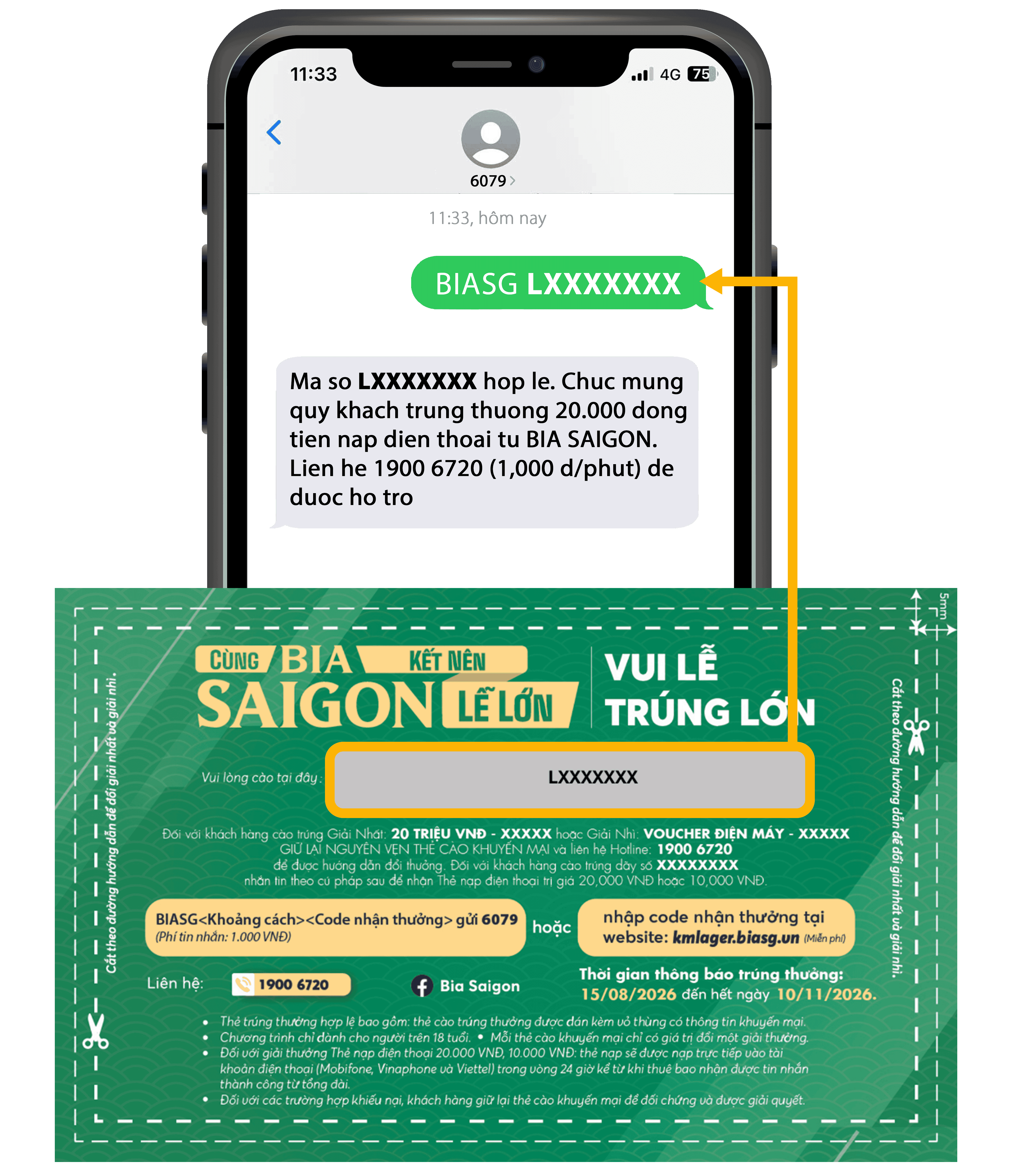 Thẻ cào giải ba